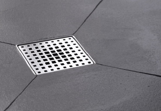 Квадратный трап для ванны